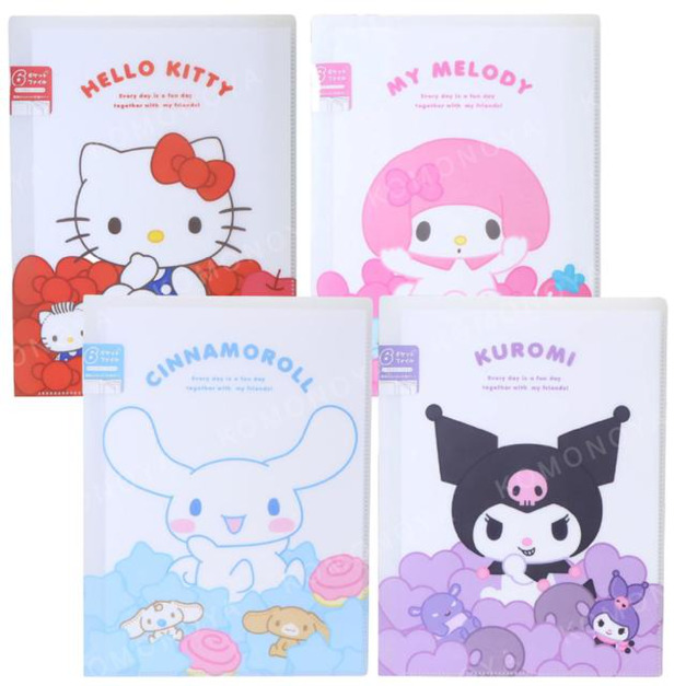 Sanrio 三麗鷗 A4 6頁資料夾 (滿滿坐姿款) Kitty 美樂蒂 酷洛米 大耳狗 Sanrio 三麗鷗 A4 6頁資料夾 (滿滿坐姿款) Kitty 美樂蒂 酷洛米 大耳狗