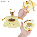 Sanrio 三麗鷗 迷你絨毛造型束口袋附扣環 (大臉款) Kitty 布丁狗 大耳狗 花小兔_6 Sanrio 三麗鷗 迷你絨毛造型束口袋附扣環 (大臉款) Kitty 布丁狗 大耳狗 花小兔_6