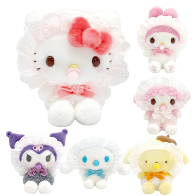 Sanrio 三麗鷗 絨毛玩偶娃娃 (baby奶嘴款) Kitty 酷洛米 布丁狗 大耳狗 Sanrio 三麗鷗 絨毛玩偶娃娃 (baby奶嘴款) Kitty 酷洛米 布丁狗 大耳狗