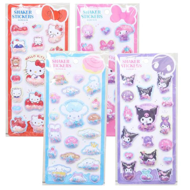 Sanrio 三麗鷗 造型流沙貼紙組 (滿滿坐姿款) Kitty 美樂蒂 酷洛米 大耳狗 Sanrio 三麗鷗 造型流沙貼紙組 (滿滿坐姿款) Kitty 美樂蒂 酷洛米 大耳狗