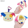 Sanrio 三麗鷗 迷你絨毛造型束口袋附扣環 (大臉款) Kitty 布丁狗 大耳狗 花小兔_7 Sanrio 三麗鷗 迷你絨毛造型束口袋附扣環 (大臉款) Kitty 布丁狗 大耳狗 花小兔_7