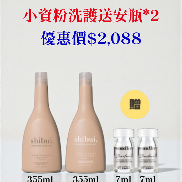 普發金💰小資粉洗護(控油蓬鬆)送安瓶*2 普發金💰小資粉洗護(控油蓬鬆)送安瓶*2