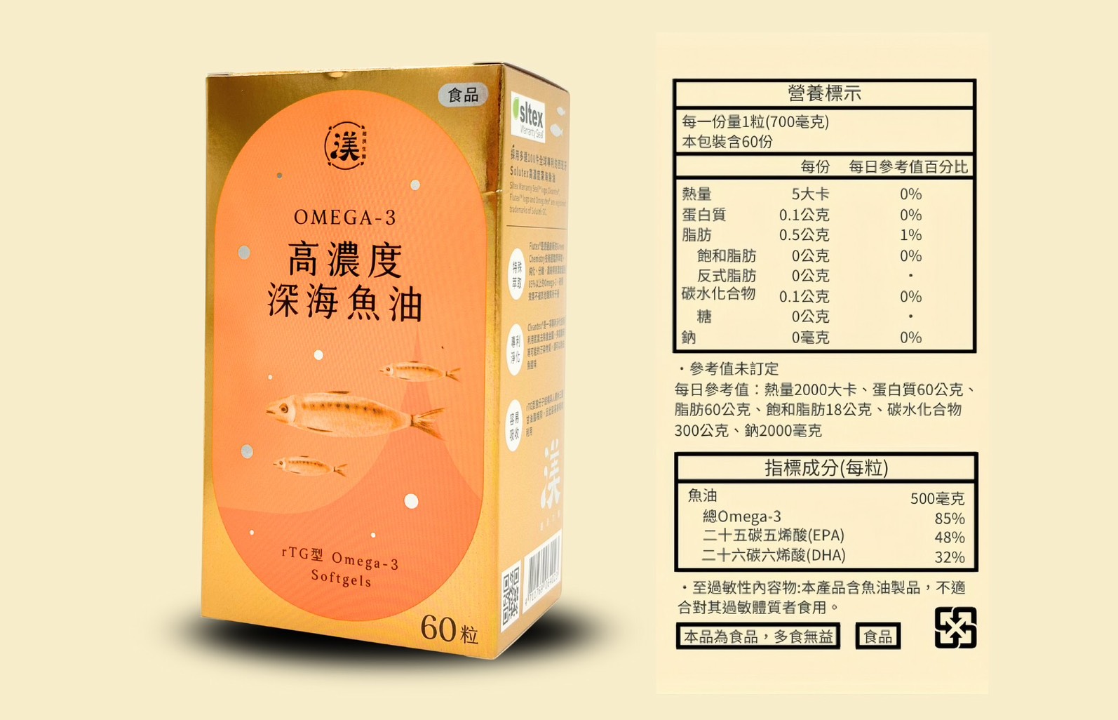 超渼魚油(60粒/入)-藥師團隊親自研發