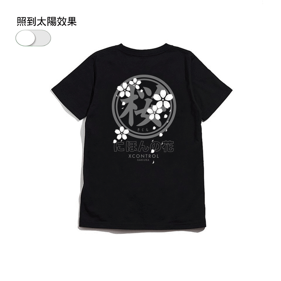 XCTRL 日本櫻花短T-黑/白/丈青 XCTRL 日本櫻花短T-黑/白/丈青