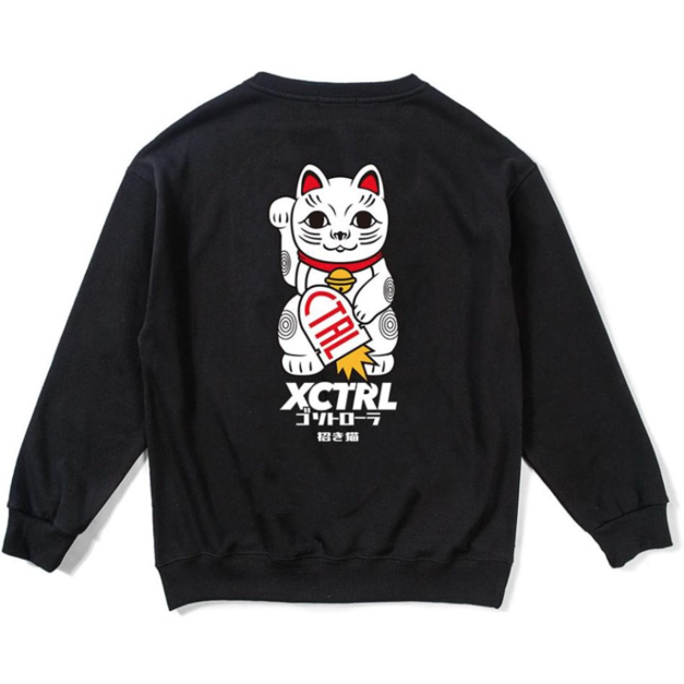 XCTRL 日本招財貓大學T-黑/黃 XCTRL 日本招財貓大學T-黑/黃