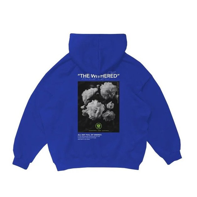 XCMAX THE Withered帽T-寶藍 XCMAX THE Withered帽T-寶藍