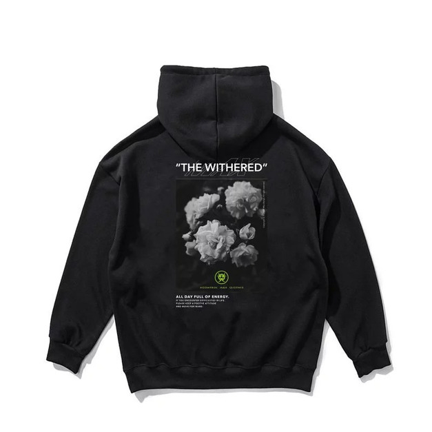 XCMAX THE Withered帽T-黑 XCMAX THE Withered帽T-黑