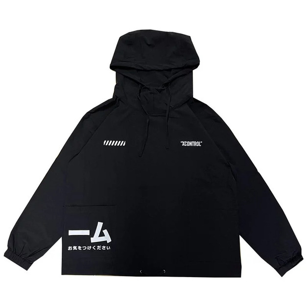XCTRL 警報注意風衣帽T-綠/黑 XCTRL 警報注意風衣帽T-綠/黑