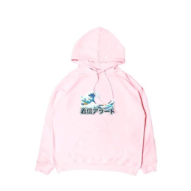 XCTRL 海浪日文帽T - 粉/灰/黑/黃 XCTRL 海浪日文帽T - 粉/灰/黑/黃