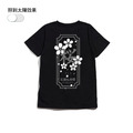XCTRL 櫻花日本標短T-黑/白_1 XCTRL 櫻花日本標短T-黑/白_1