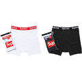 Supreme Hanes Boxer Briefs 純棉 平口褲 四角褲 內褲 黑色 白色 單件裝 Supreme Hanes Boxer Briefs 純棉 平口褲 四角褲 內褲 黑色 白色 單件裝