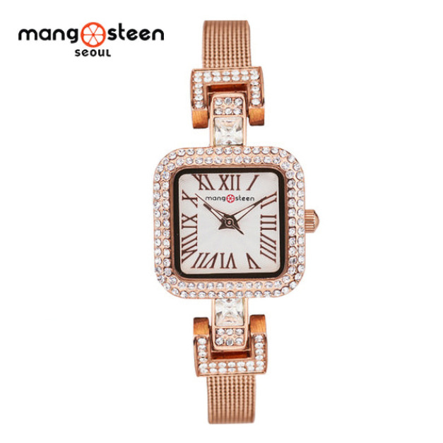 【Mango steen】Leepi韓國閃耀四方時尚米蘭腕錶-玫瑰金/MS518C/台灣總代理公司貨享兩年保固 【Mango steen】Leepi韓國閃耀四方時尚米蘭腕錶-玫瑰金/MS518C/台灣總代理公司貨享兩年保固
