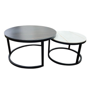 【AISHA】 特價品 百威岩板子母茶几 BA-2 【AISHA】 特價品 百威岩板子母茶几 BA-2