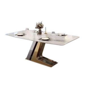 【AISHA】西芙岩板石面餐桌 L-1 【AISHA】西芙岩板石面餐桌 L-1