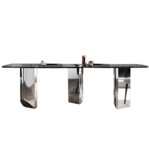 【AISHA】普勒岩板石面餐桌 LA-42 【AISHA】普勒岩板石面餐桌 LA-42