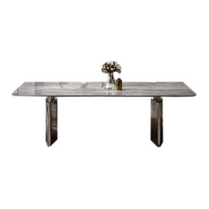 【AISHA】梵蒂岩板石面餐桌 LA-45 【AISHA】梵蒂岩板石面餐桌 LA-45