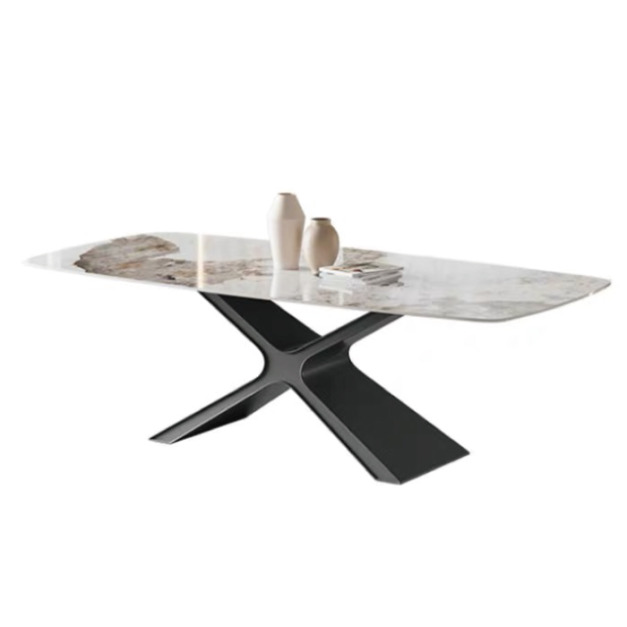 【AISHA】高盧岩板石面餐桌 LA-128 【AISHA】高盧岩板石面餐桌 LA-128