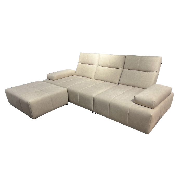 【AISHA】  偉斯多功能L型貓抓布沙發  A233