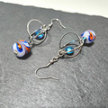 地球之心系列耳環-Glass Beads Earrings 孔雀之珠_1 地球之心系列耳環-Glass Beads Earrings 孔雀之珠_1