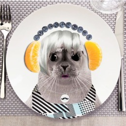 Mustard 動物餐盤-龐克海豹(7吋) Mustard 動物餐盤-龐克海豹(7吋)