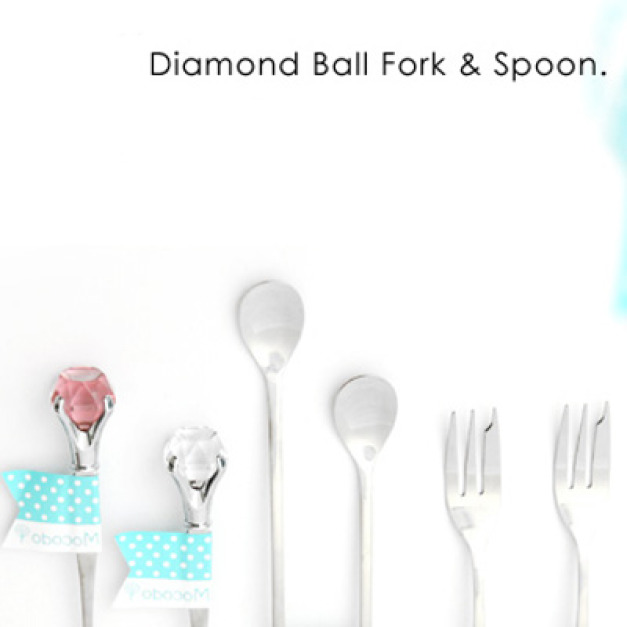 鑽石造型點心叉 鑽石造型點心叉