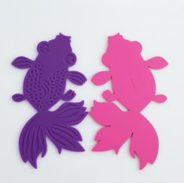 金魚杯墊(5入)-黑色 金魚杯墊(5入)-黑色