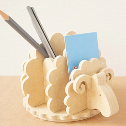 【itenon】木作綿羊筆筒 【itenon】木作綿羊筆筒