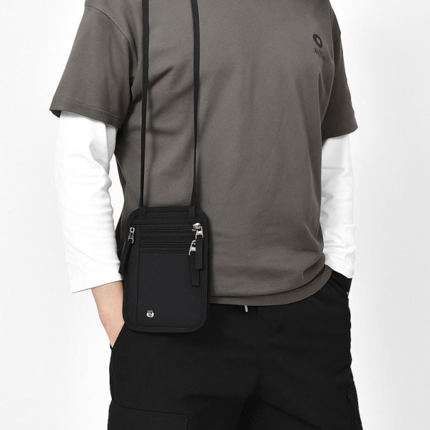 RFID 貼身防盜多層拉鍊護照包 RFID 貼身防盜多層拉鍊護照包