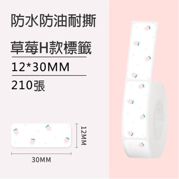 標籤21-草莓H款12x30mm +NT$10