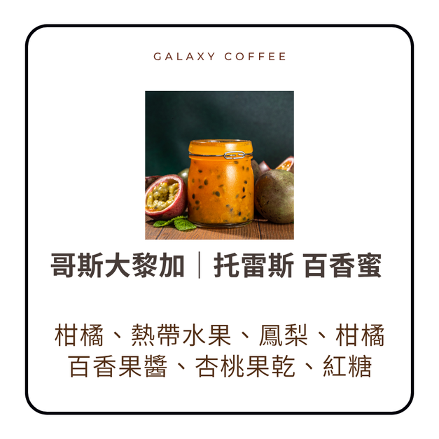 【淺焙】哥斯大黎加|托雷斯 百香蜜 【淺焙】哥斯大黎加|托雷斯 百香蜜