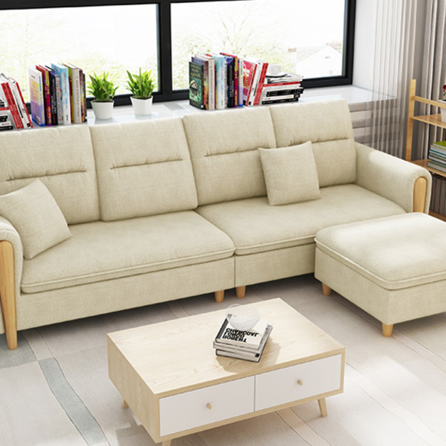 庫倫| L型布沙發-米白色0183-1 庫倫| L型布沙發-米白色0183-1