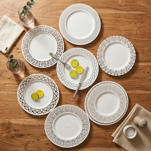 ZERO原點居家 藝術鏤空陶瓷盤 幾何鏤空平盤 展示盤 蛋糕擺盤 宴會盤 樣品屋擺設 派對盤 鏤空盤 ZERO原點居家 藝術鏤空陶瓷盤 幾何鏤空平盤 展示盤 蛋糕擺盤 宴會盤 樣品屋擺設 派對盤 鏤空盤