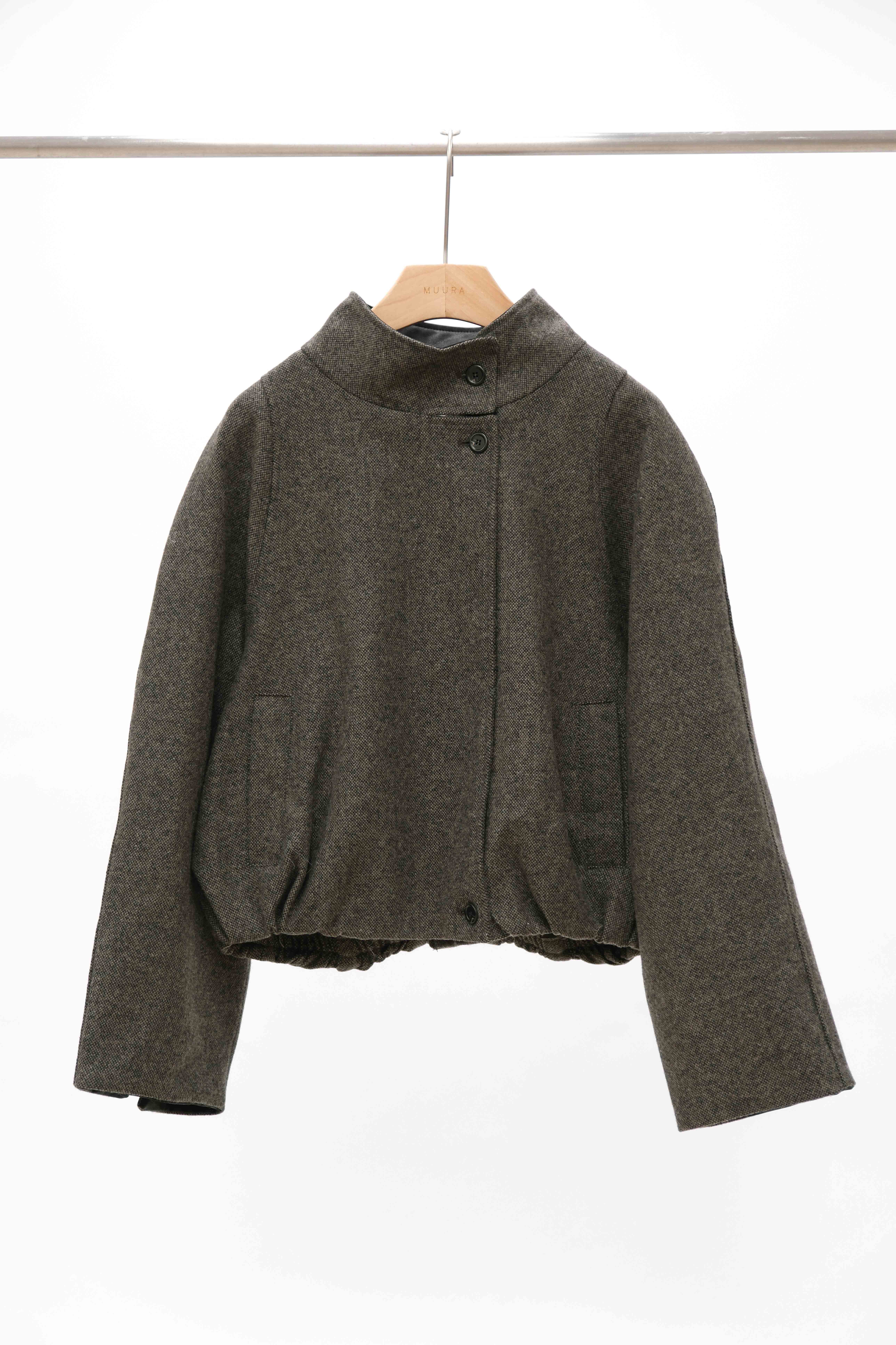 人字紋寬鬆毛呢外套 人字紋寬鬆毛呢外套