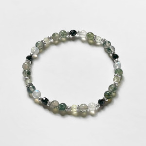 水草瑪瑙月光石手鍊 水草瑪瑙月光石手鍊