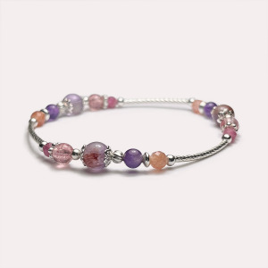 紫幽靈草莓晶手鍊 紫幽靈草莓晶手鍊