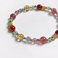 黃水晶草莓晶紅石榴手鍊_2 黃水晶草莓晶紅石榴手鍊_2
