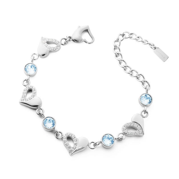 Galaxy Shining 閃耀心鍺手鍊 (白鋼-冰晶藍) Galaxy Shining 閃耀心鍺手鍊 (白鋼-冰晶藍)