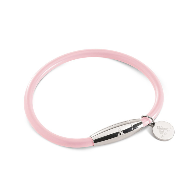 Mega Power 經典鈦鍺手環 (白鋼-粉紅) Mega Power 經典鈦鍺手環 (白鋼-粉紅)