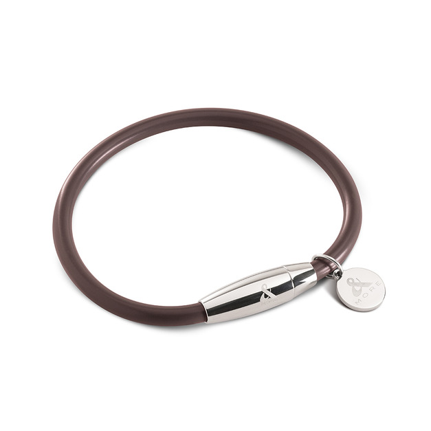 Mega Power 經典鈦鍺手環 (白鋼-咖啡) Mega Power 經典鈦鍺手環 (白鋼-咖啡)