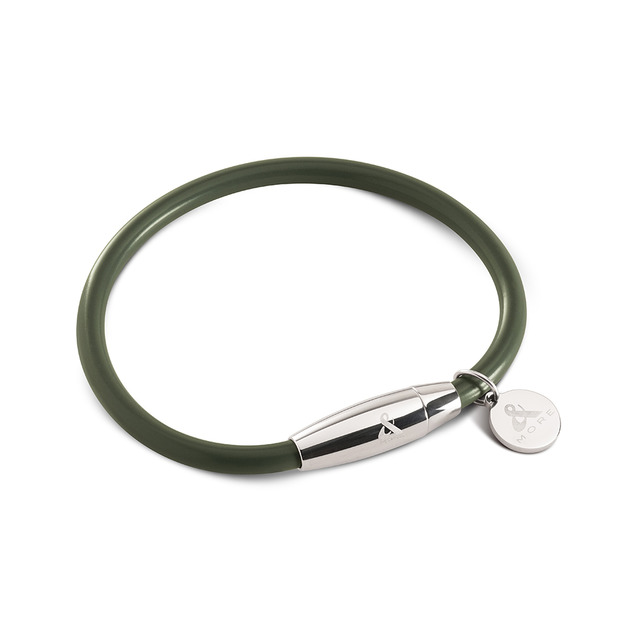 Mega Power 經典鈦鍺手環 (白鋼-綠色) Mega Power 經典鈦鍺手環 (白鋼-綠色)