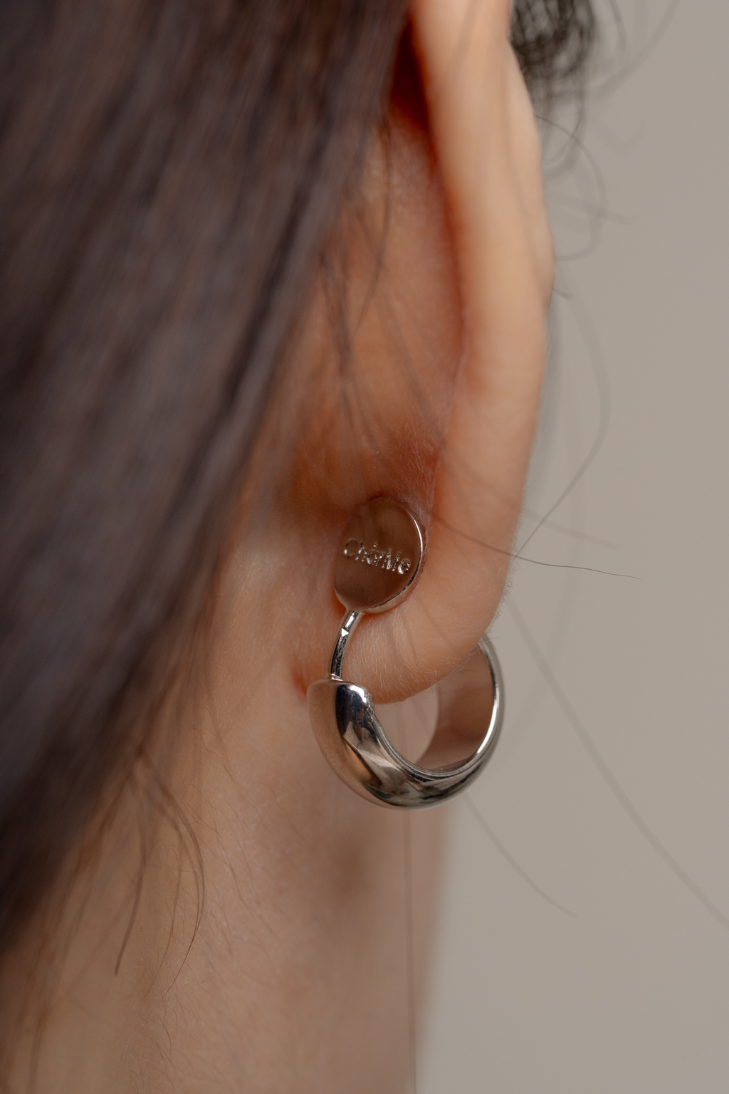 極簡小 C 圈.蚊香盤耳夾-銀色/金色