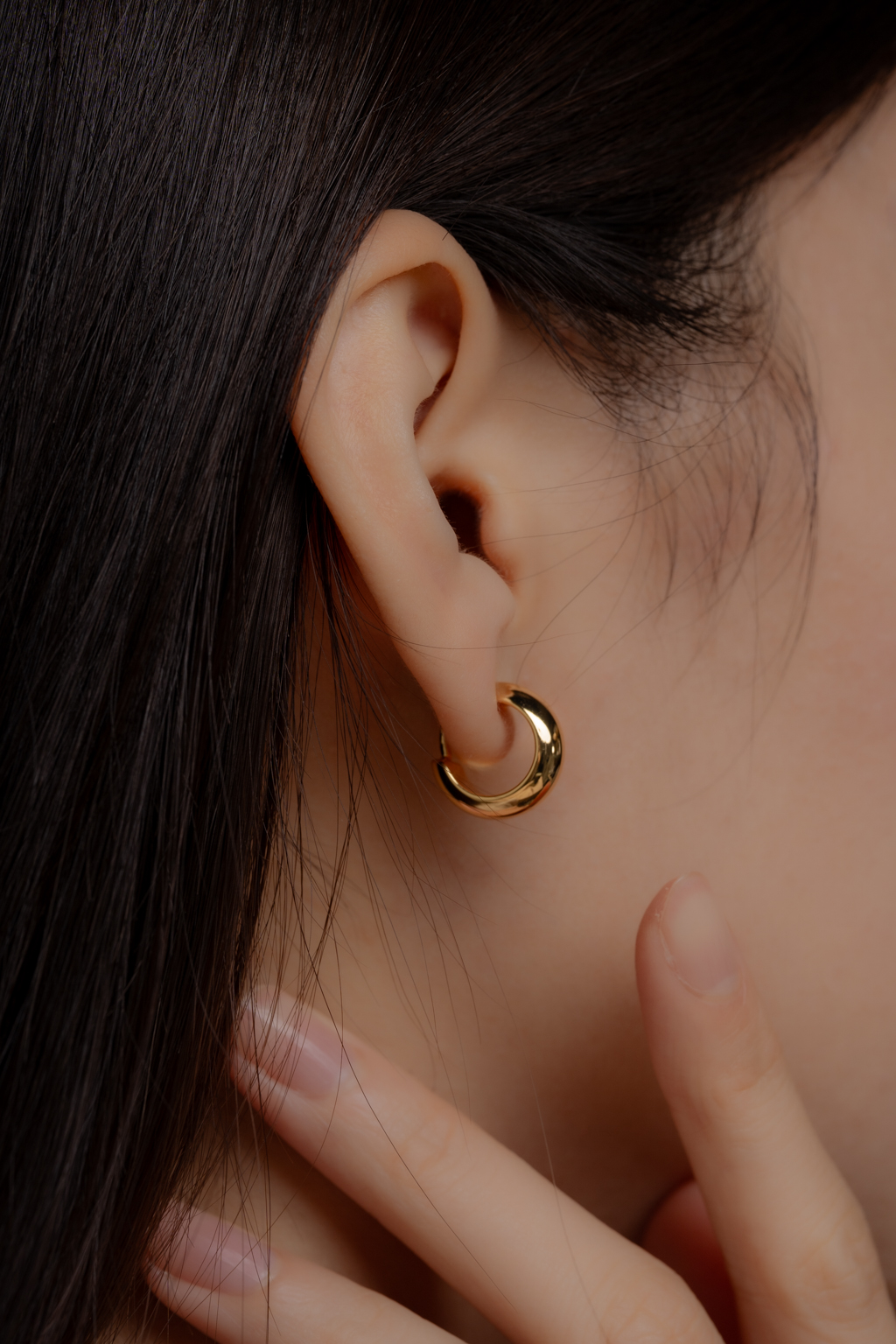 極簡小 C 圈.蚊香盤耳夾-銀色/金色