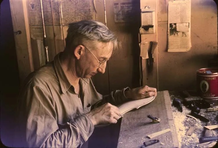 Carl G. Becker at the Fiddlesticks bench. Courtesy of the Becker Family