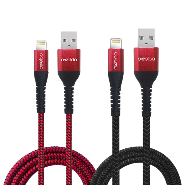 Oweida MFI認證 USB to Lightning 5A快充編織漁網線 150公分 Oweida MFI認證 USB to Lightning 5A快充編織漁網線 150公分