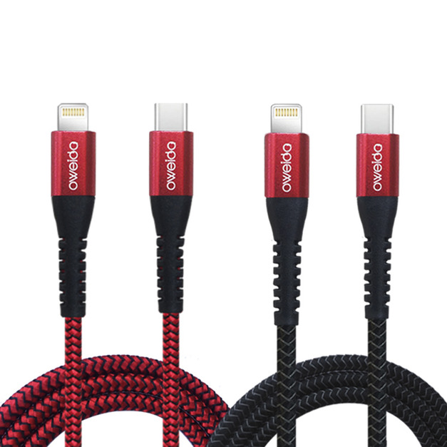 Oweida MFI認證 Type-C to Lightning 5A快充編織漁網線 150公分 Oweida MFI認證 Type-C to Lightning 5A快充編織漁網線 150公分