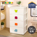 【台灣KEYWAY】SP840 54面寬特大EQ四層抽屜收納櫃(附輪) 【台灣KEYWAY】SP840 54面寬特大EQ四層抽屜收納櫃(附輪)