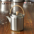 【日本相澤工房 AIZAWA】日本製18-8不鏽鋼直筒茶壺(木柄上提把手)-400ml_2 【日本相澤工房 AIZAWA】日本製18-8不鏽鋼直筒茶壺(木柄上提把手)-400ml_2