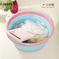 【日本ISETO】日製圓形多功能伸縮折疊式臉盆/水盆-12L-4色可選 【日本ISETO】日製圓形多功能伸縮折疊式臉盆/水盆-12L-4色可選