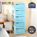 【台灣KEYWAY】R60815 藍天五層櫃(附輪) 【台灣KEYWAY】R60815 藍天五層櫃(附輪)