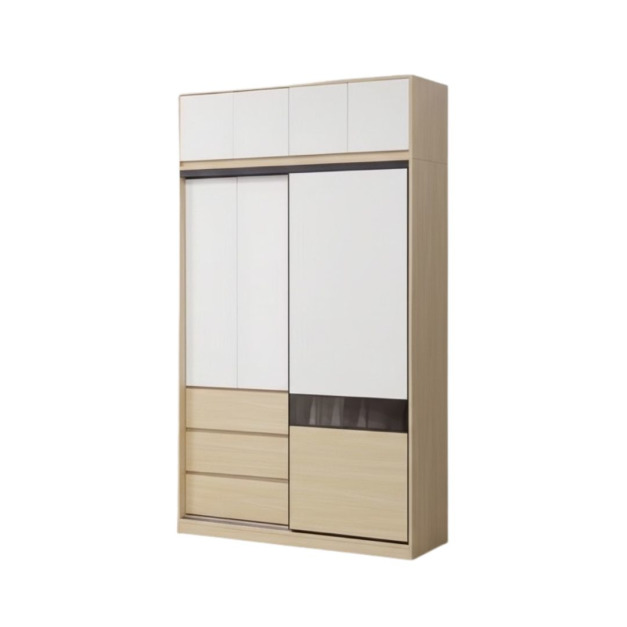 |奶霜5X7尺加高玻璃推門衣櫃| |奶霜5X7尺加高玻璃推門衣櫃|